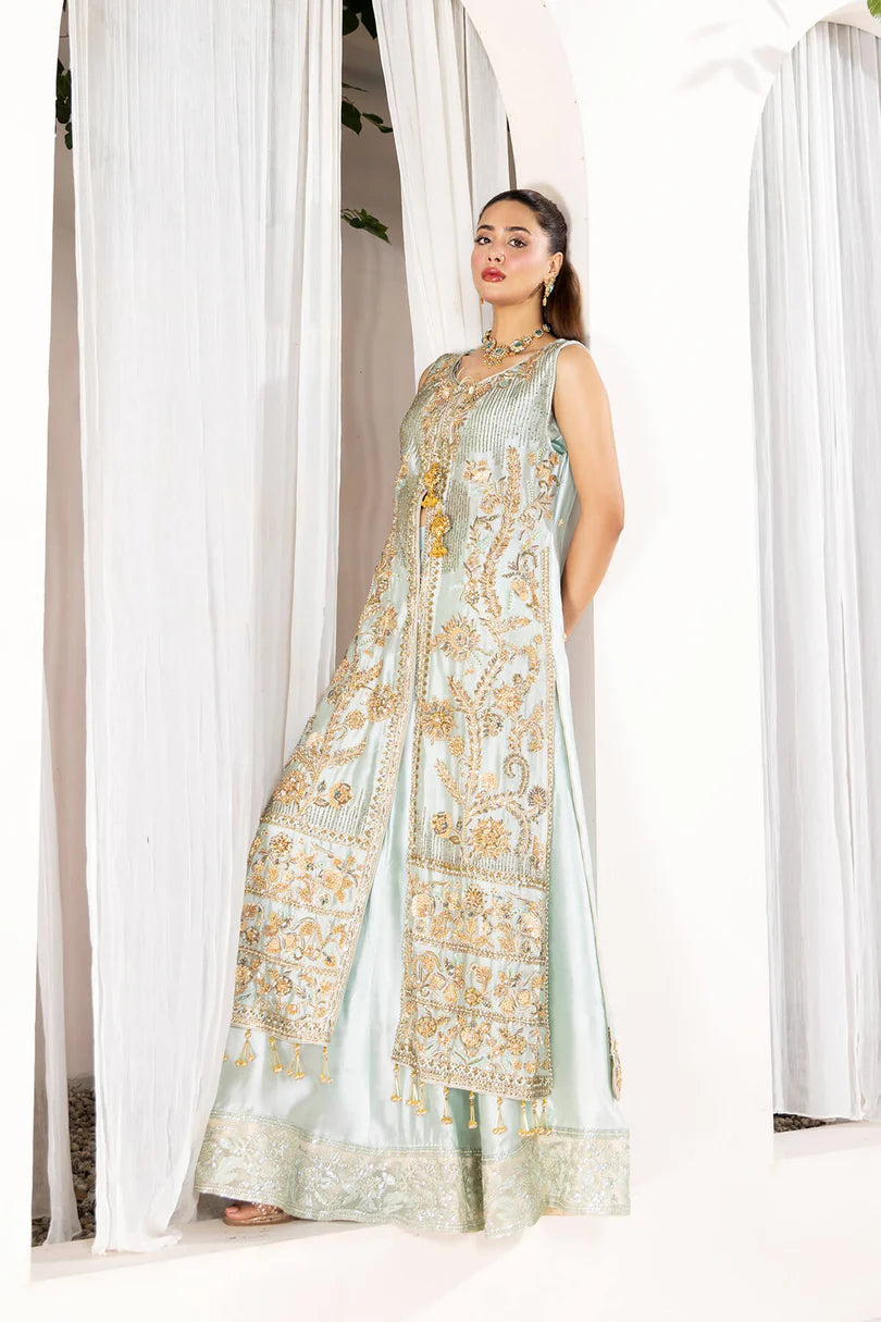 Emran Kashif | 3 Piece Unstitched Satin Silk with exquisite embellishments | Masoue Rade