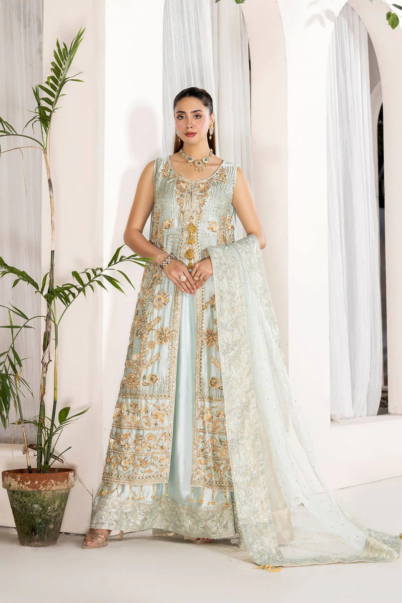 Emran Kashif | 3 Piece Unstitched Satin Silk with exquisite embellishments | Masoue Rade