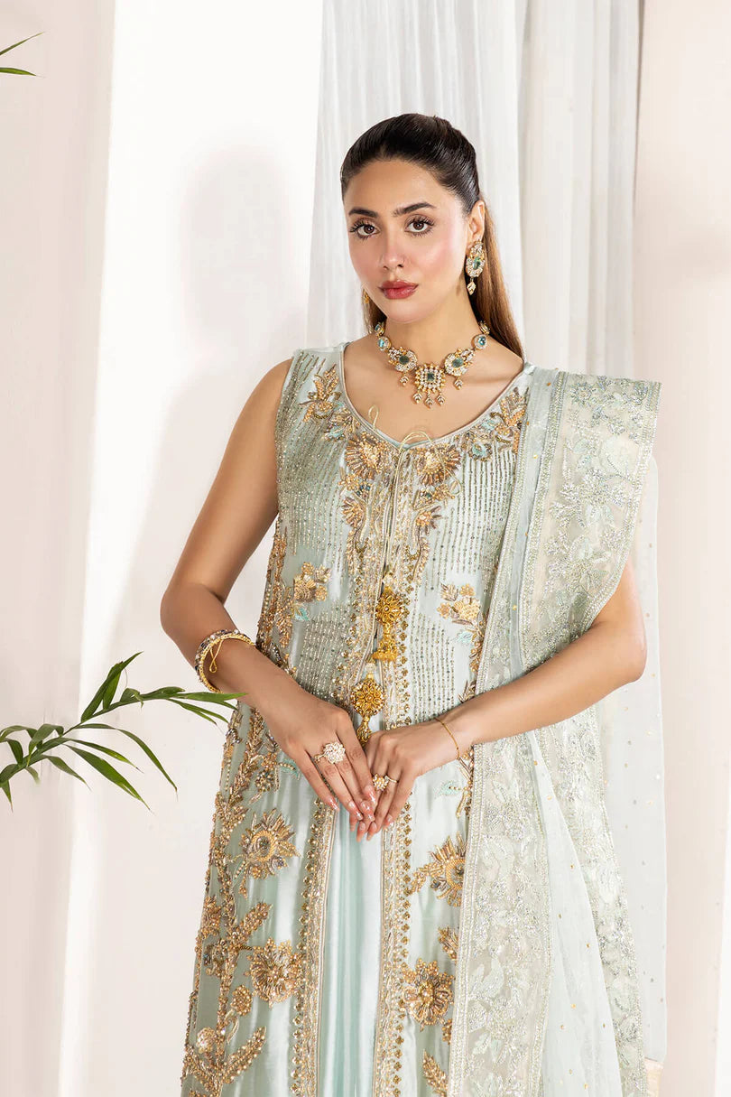 Emran Kashif | 3 Piece Unstitched Satin Silk with exquisite embellishments | Masoue Rade