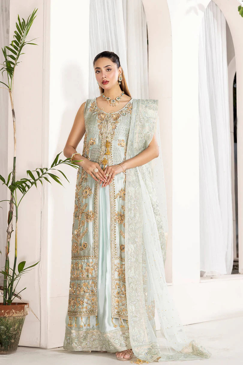 Emran Kashif | 3 Piece Unstitched Satin Silk with exquisite embellishments | Masoue Rade