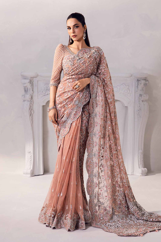 Maria B. | 3 Piece Unstitched Embroidered Saree | MC-1011-A