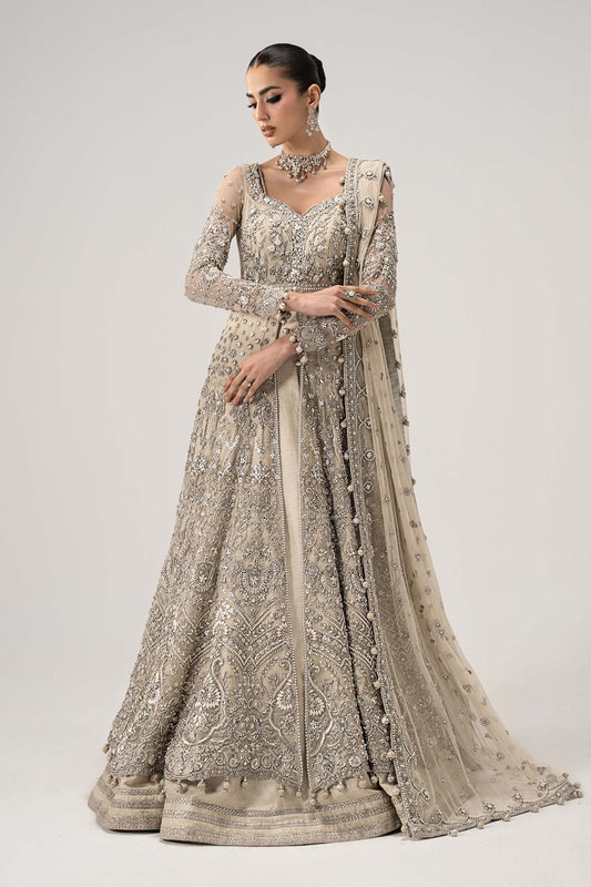 3 Piece Unstitched Embroidered Raw Silk | Elaria MC-26V1-01