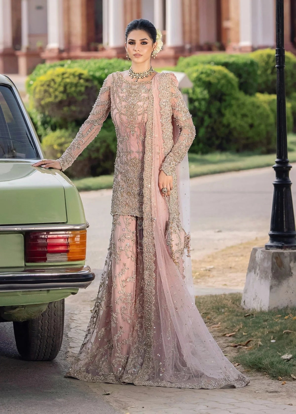 Kanwal Malik | 3 Piece Unstitched Embroidered Net Fabric | Aria