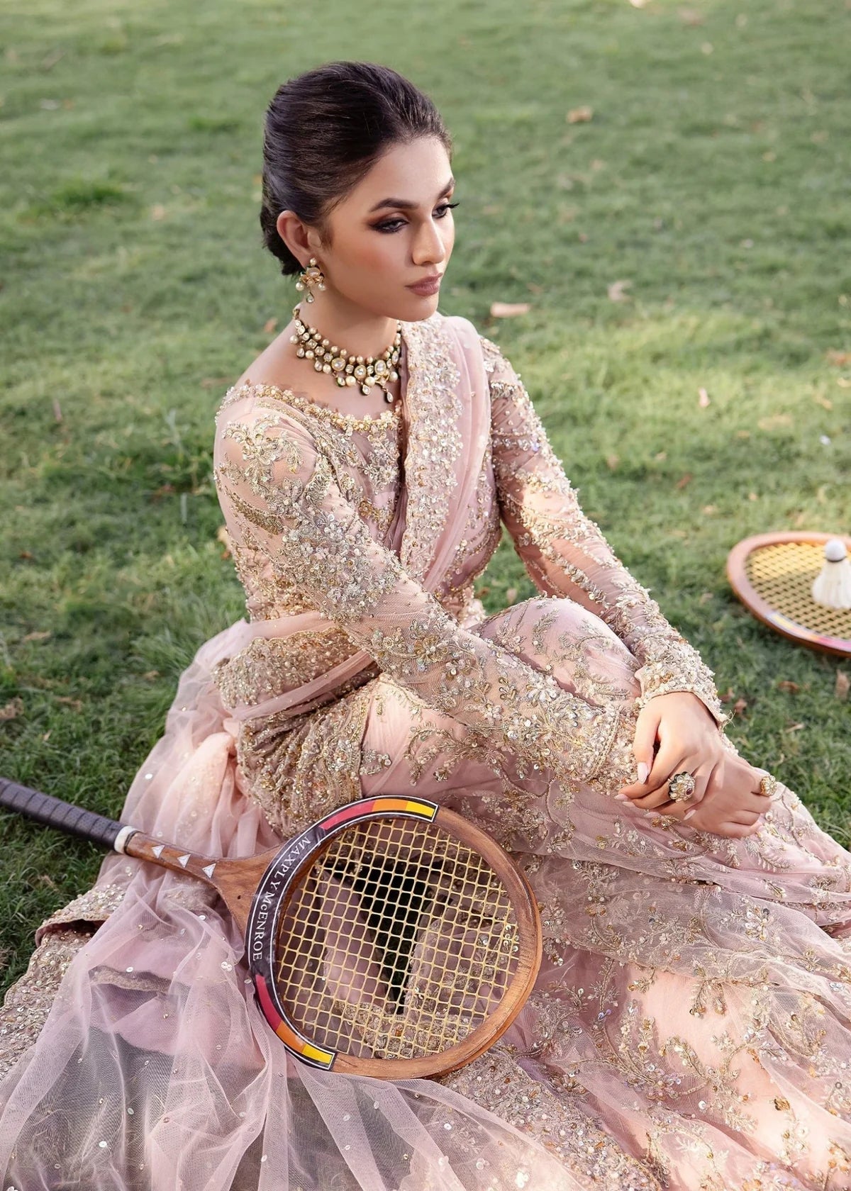 Kanwal Malik | 3 Piece Unstitched Embroidered Net Fabric | Aria