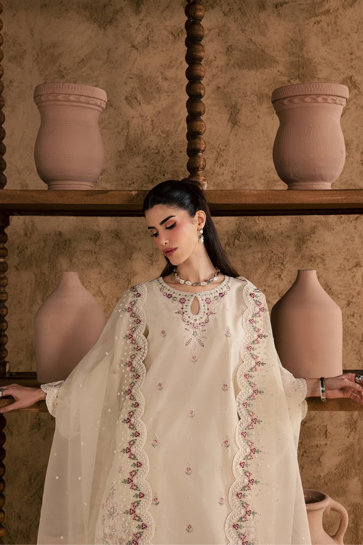 Batik | 3 Piece Unstitched Embroidered Lawn | Madrid