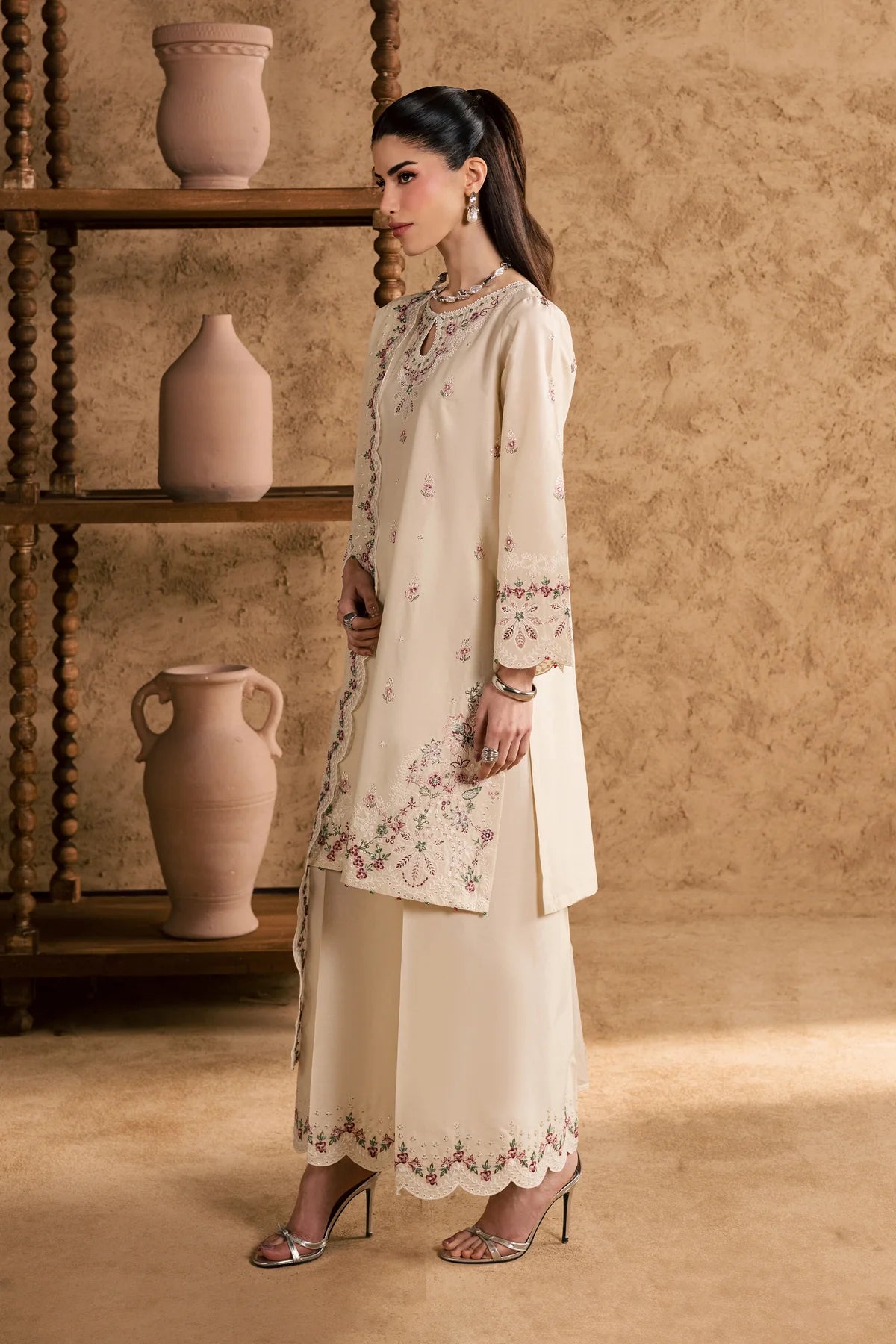 Batik | 3 Piece Unstitched Embroidered Lawn | Madrid