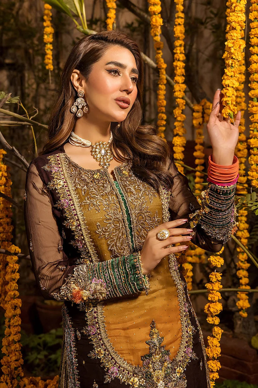 Khuda Baksh | 3 Piece Unstitched Embroidered Raw Silk | P-265