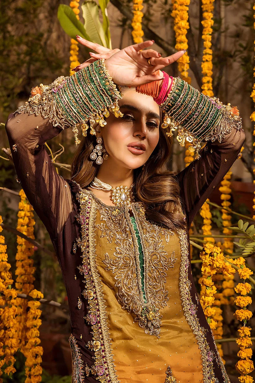 Khuda Baksh | 3 Piece Unstitched Embroidered Raw Silk | P-265
