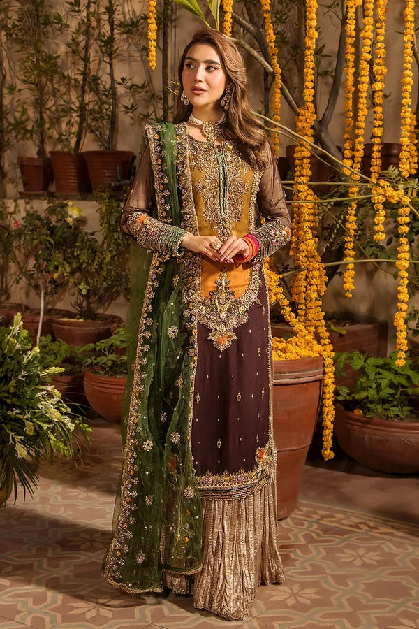 Khuda Baksh | 3 Piece Unstitched Embroidered Raw Silk | P-265