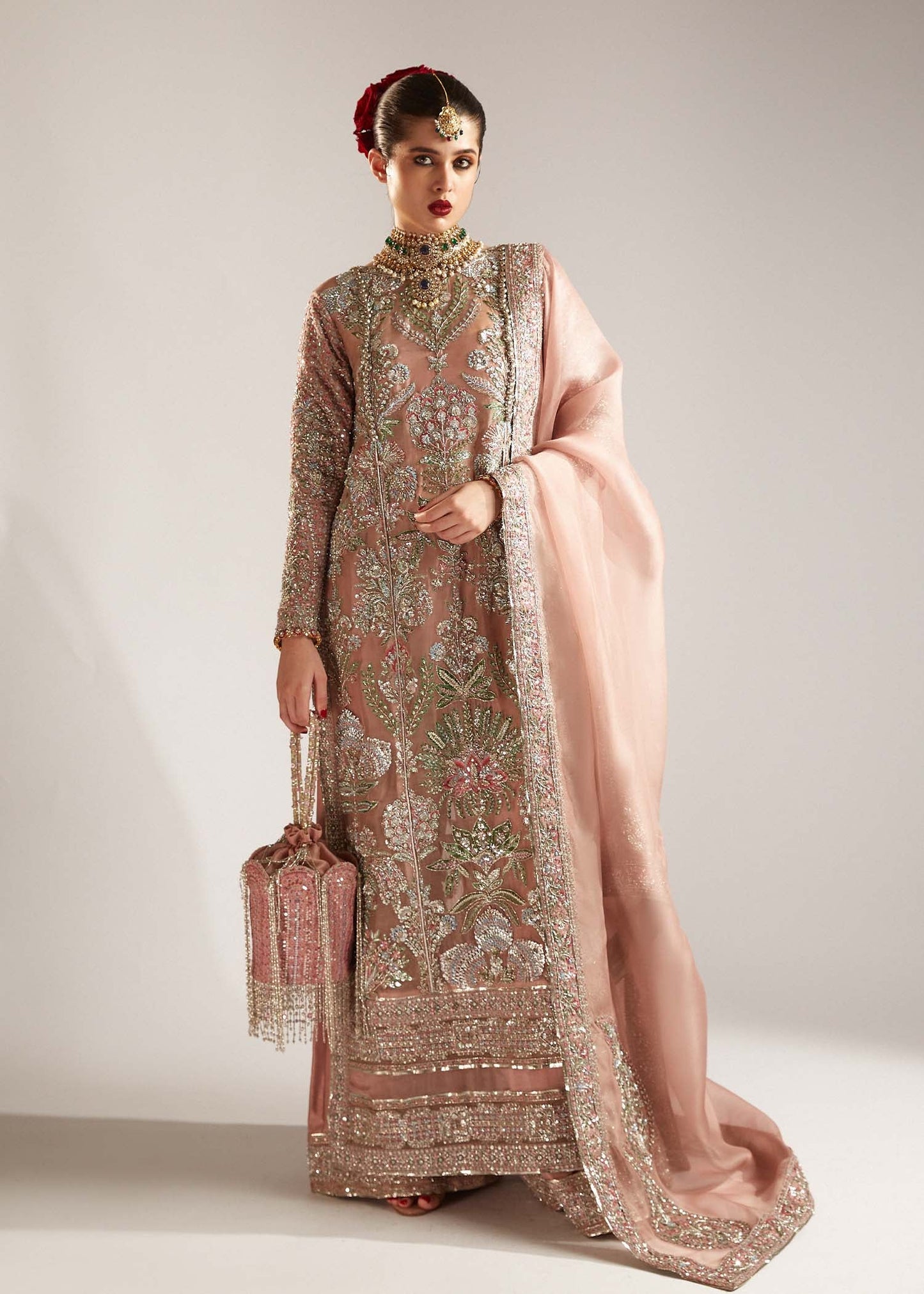 Hussain Rehar | 3 Piece Unstitched Organza | Verve