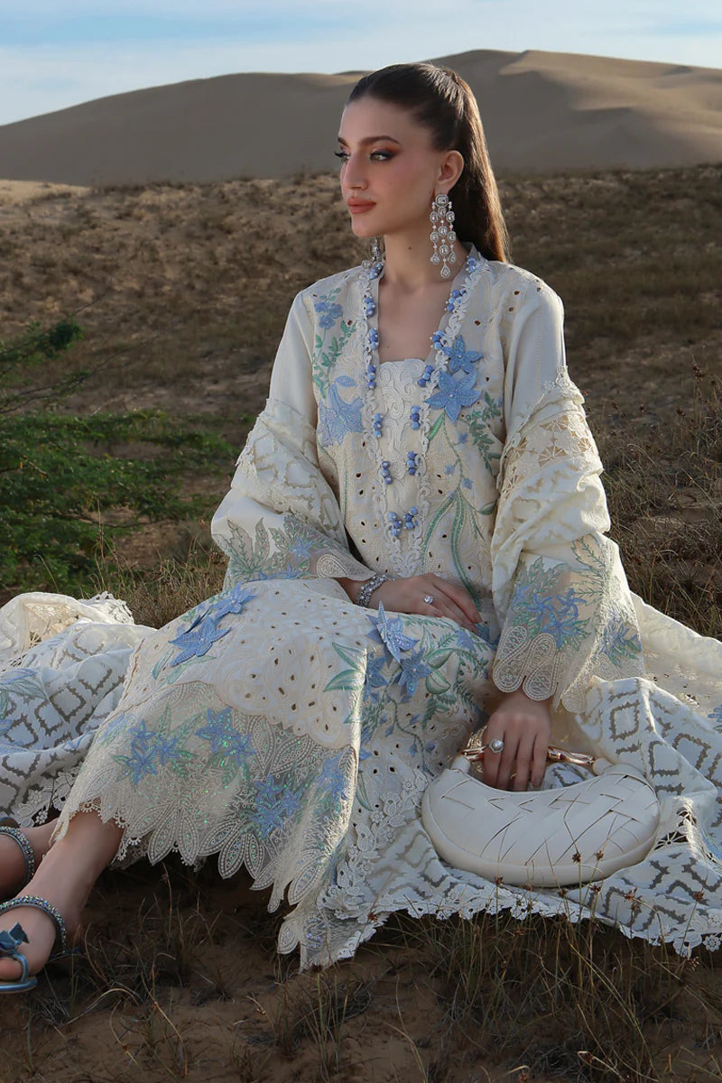 Rang Rasiya | 3 Piece Unstitched Embroidered Lawn | Nooreh