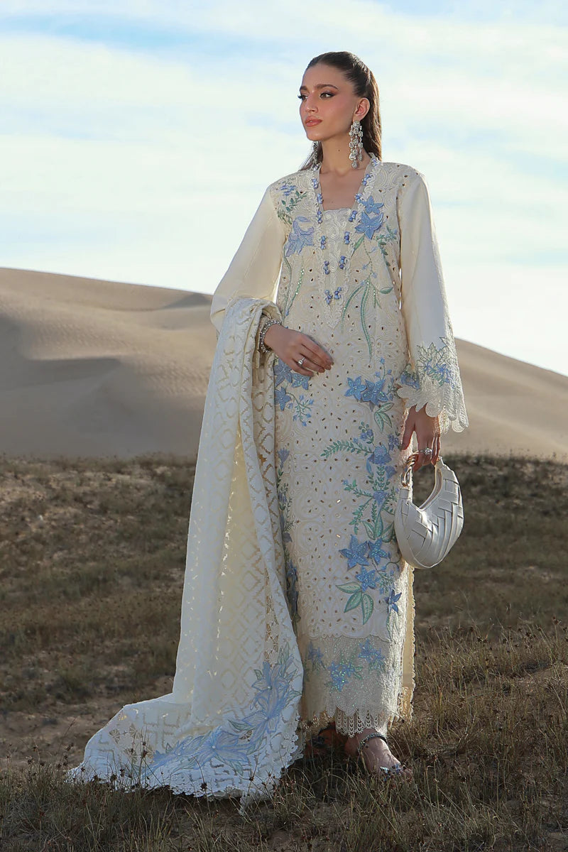 Rang Rasiya | 3 Piece Unstitched Embroidered Lawn | Nooreh