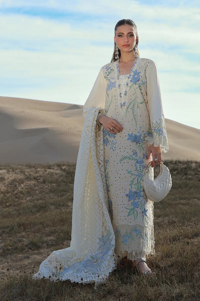 Rang Rasiya | 3 Piece Unstitched Embroidered Lawn | Nooreh