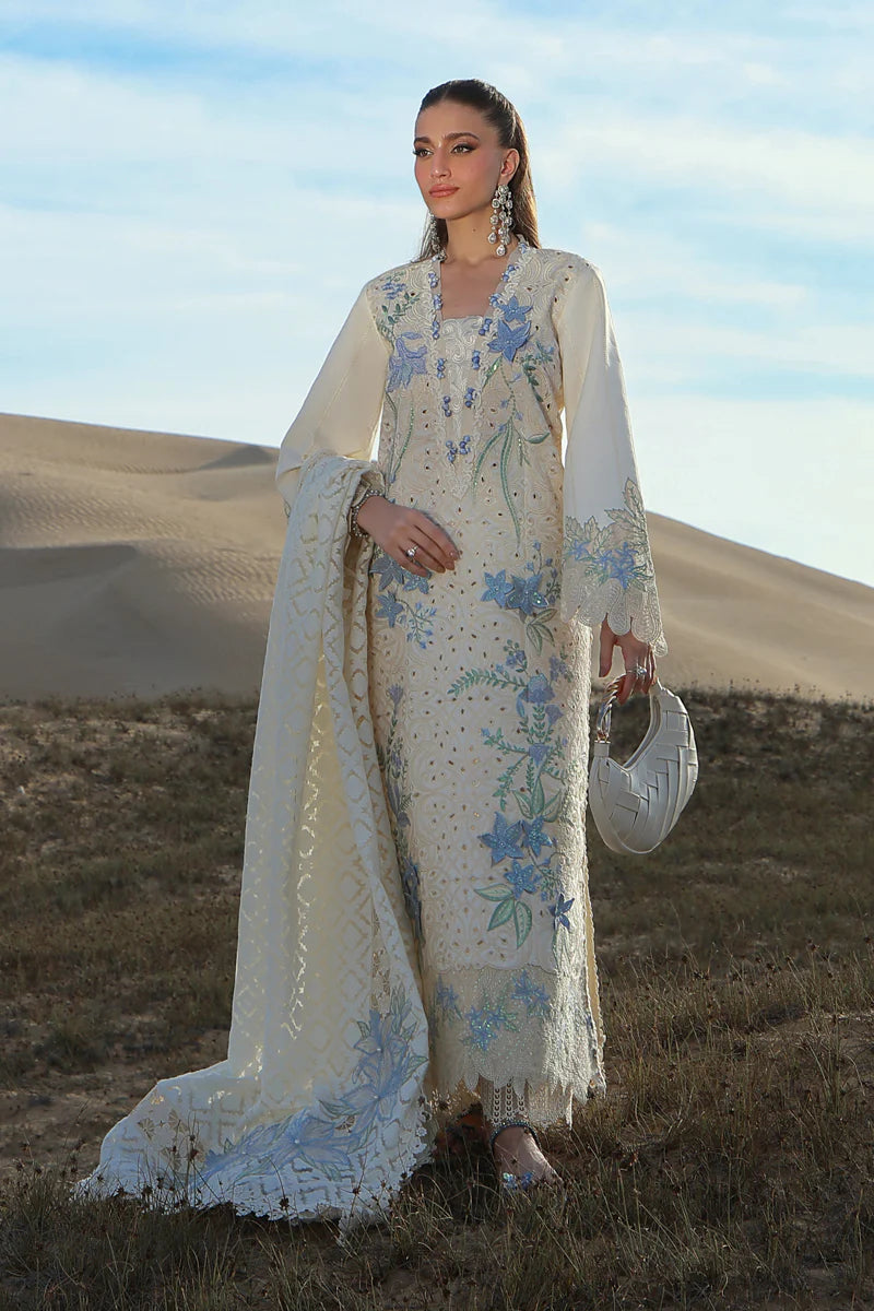 Rang Rasiya | 3 Piece Unstitched Embroidered Lawn | Nooreh