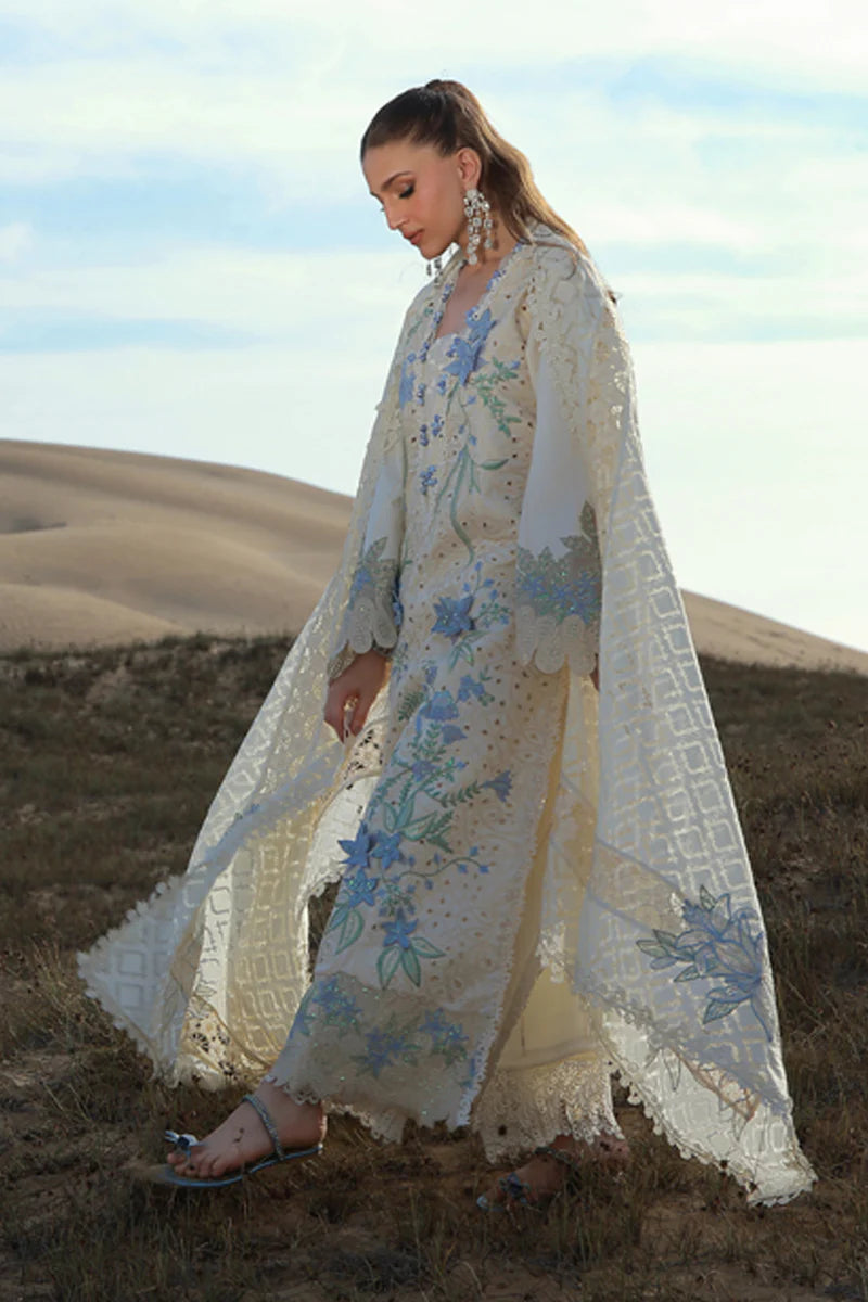 Rang Rasiya | 3 Piece Unstitched Embroidered Lawn | Nooreh