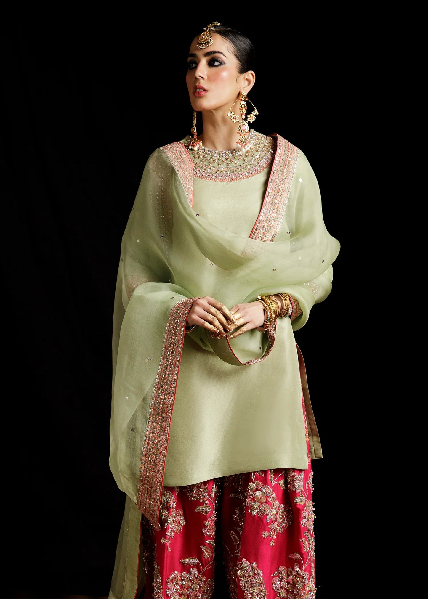 Hussain Rehar | 3 Piece Unstitched Embroidered Raw Silk | Doron