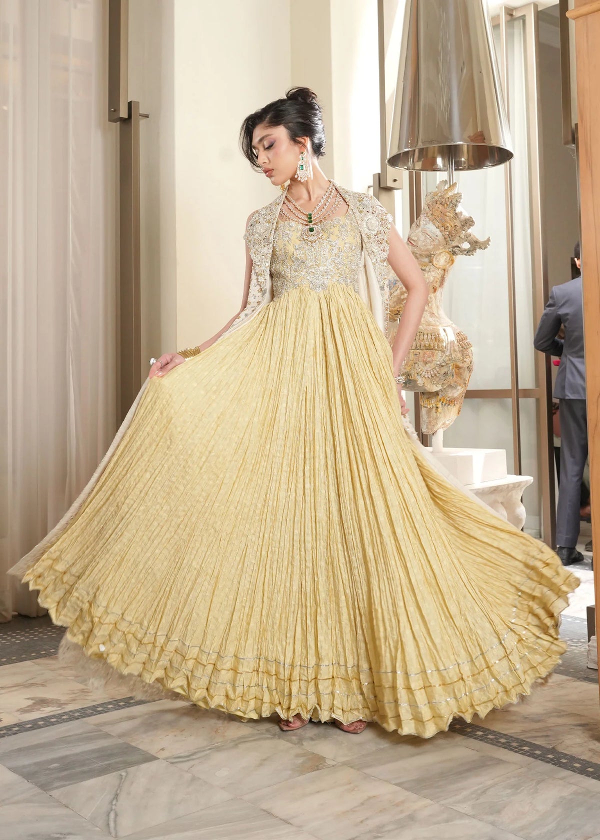 Saira Shakira | 3 Piece Unstitched Embroidered Tussle Silk | Lunaire