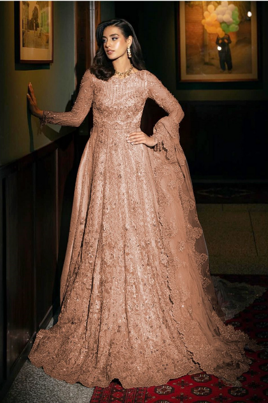 Saira Rizwan | Embroidered Lehnga with inner lining (Raw silk) | Rigel-SRF-D-03