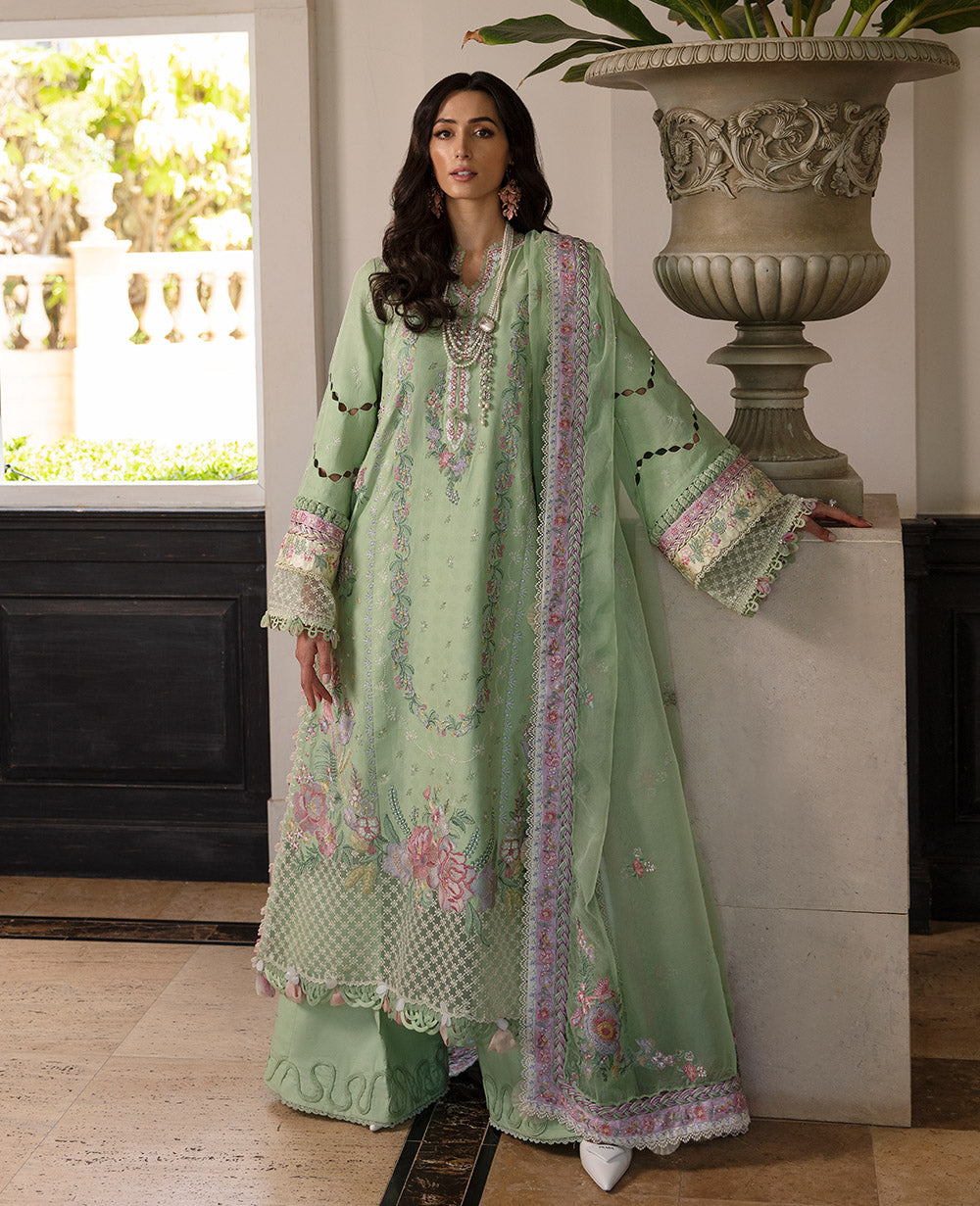 Republic Womens Wear | Unstitched Embroidered Jacquard Lawn | Aurelie (D7-A)