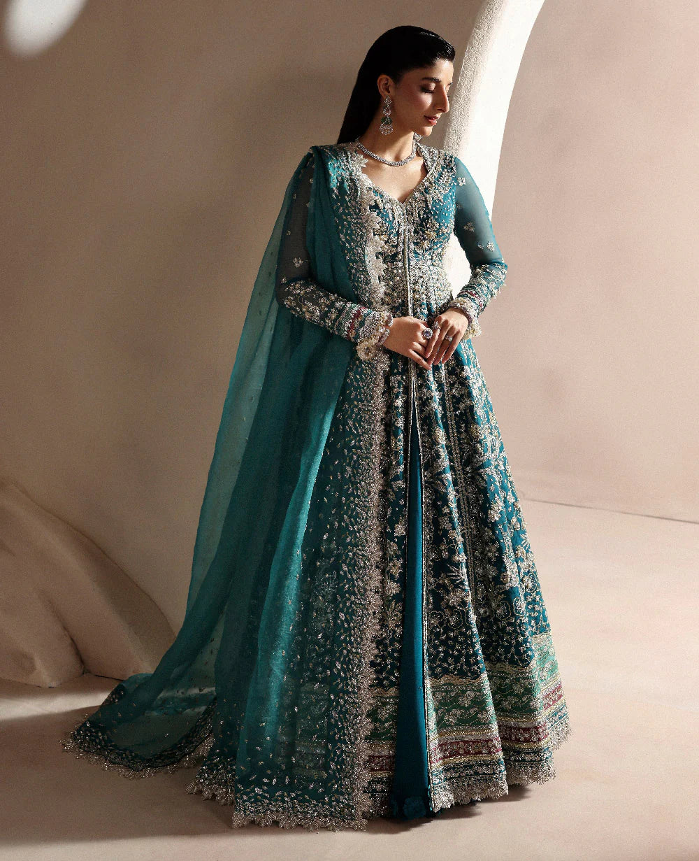 Republic Women Wear | 3 Piece Unstitched Embroidered Organza | Oriane