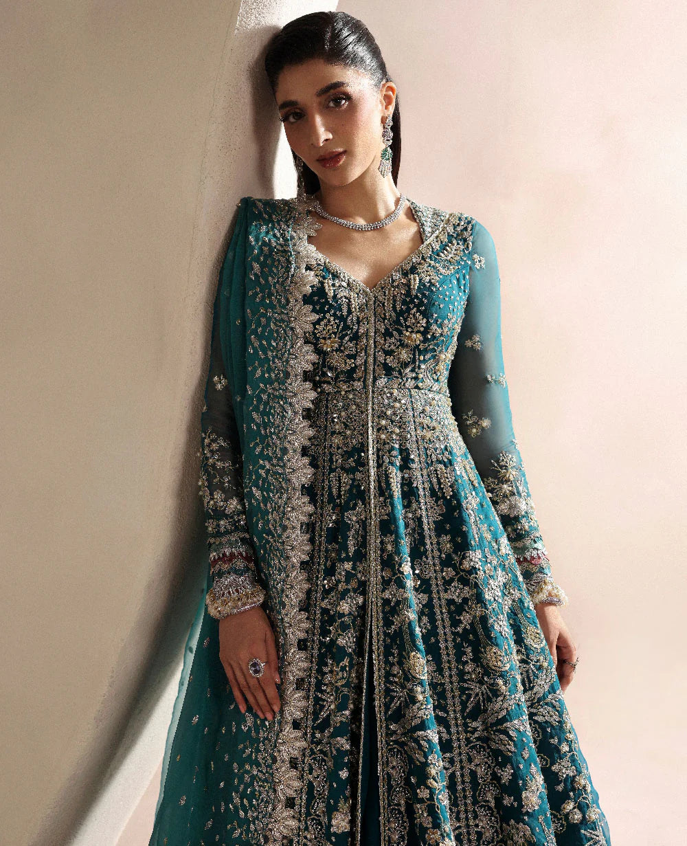 Republic Women Wear | 3 Piece Unstitched Embroidered Organza | Oriane