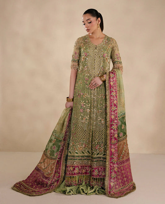Republic Womens Wear | 3 Piece Unstitched Embroidered Organza | Eliane