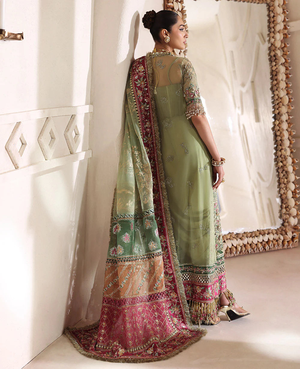 Republic Womens Wear | 3 Piece Unstitched Embroidered Organza | Eliane