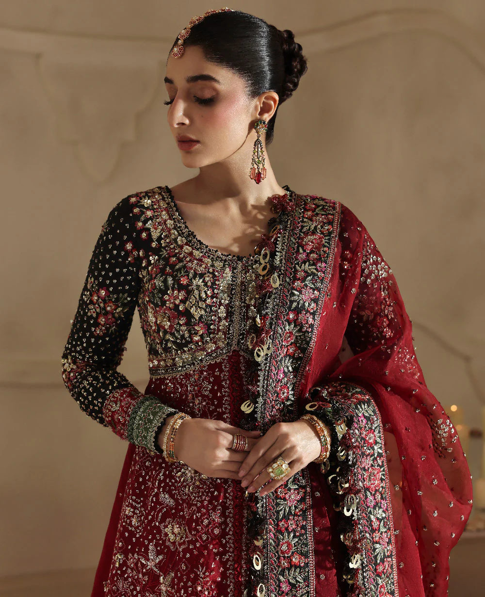 Republic Womens Wear | 3 Piece Unstitched Embroidered Organza | Lucienne