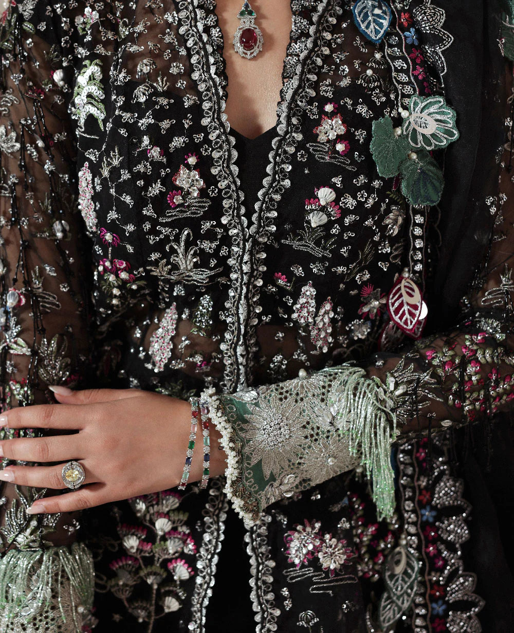 Republic Women Wear | 3 Piece Unstitched Embroidered Organza | Auriane