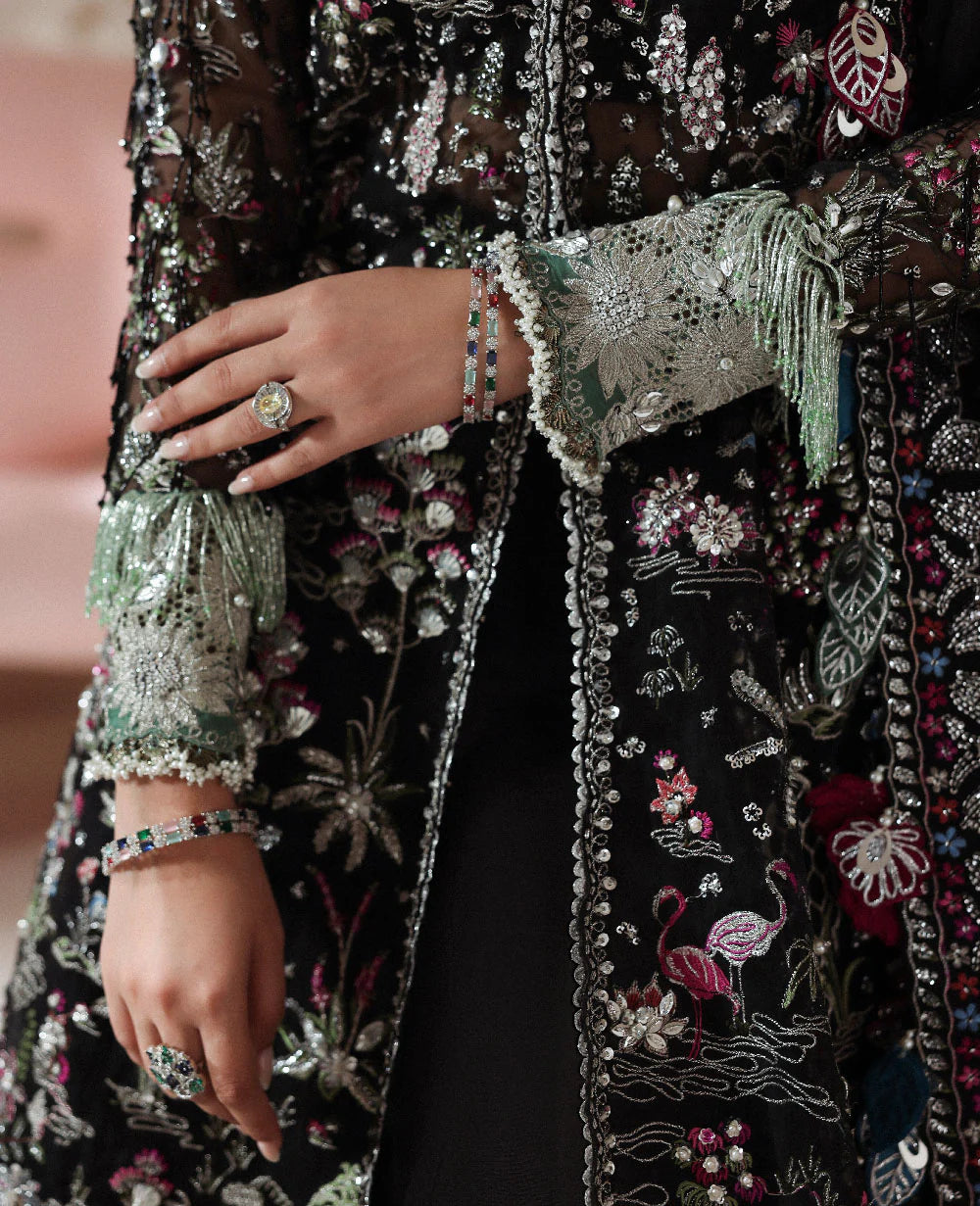 Republic Women Wear | 3 Piece Unstitched Embroidered Organza | Auriane