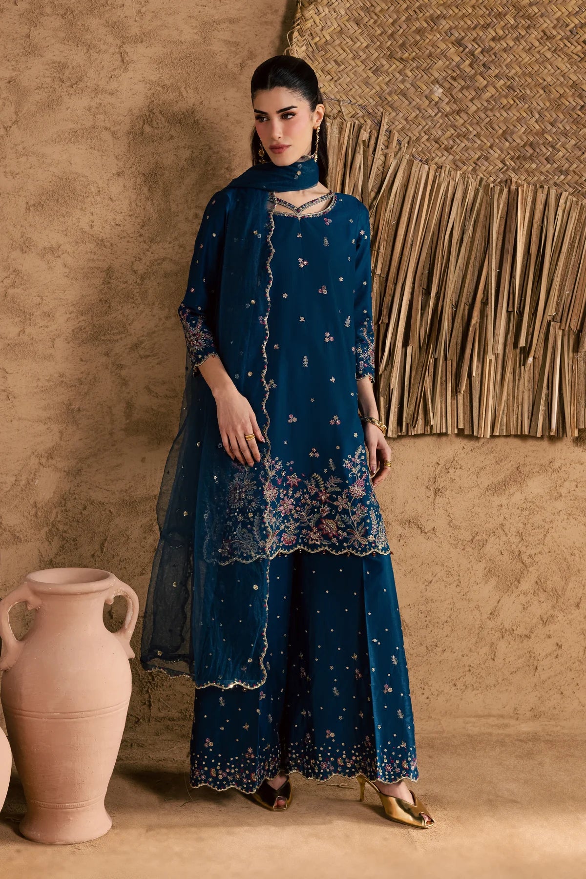 Batik | 3 Piece Unstitched Embroidered Lawn | Ruhi