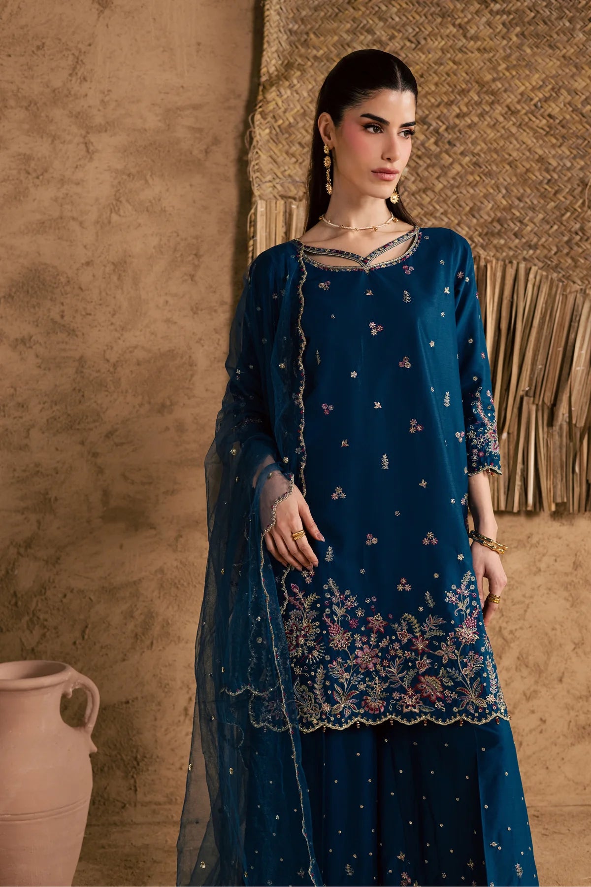 Batik | 3 Piece Unstitched Embroidered Lawn | Ruhi