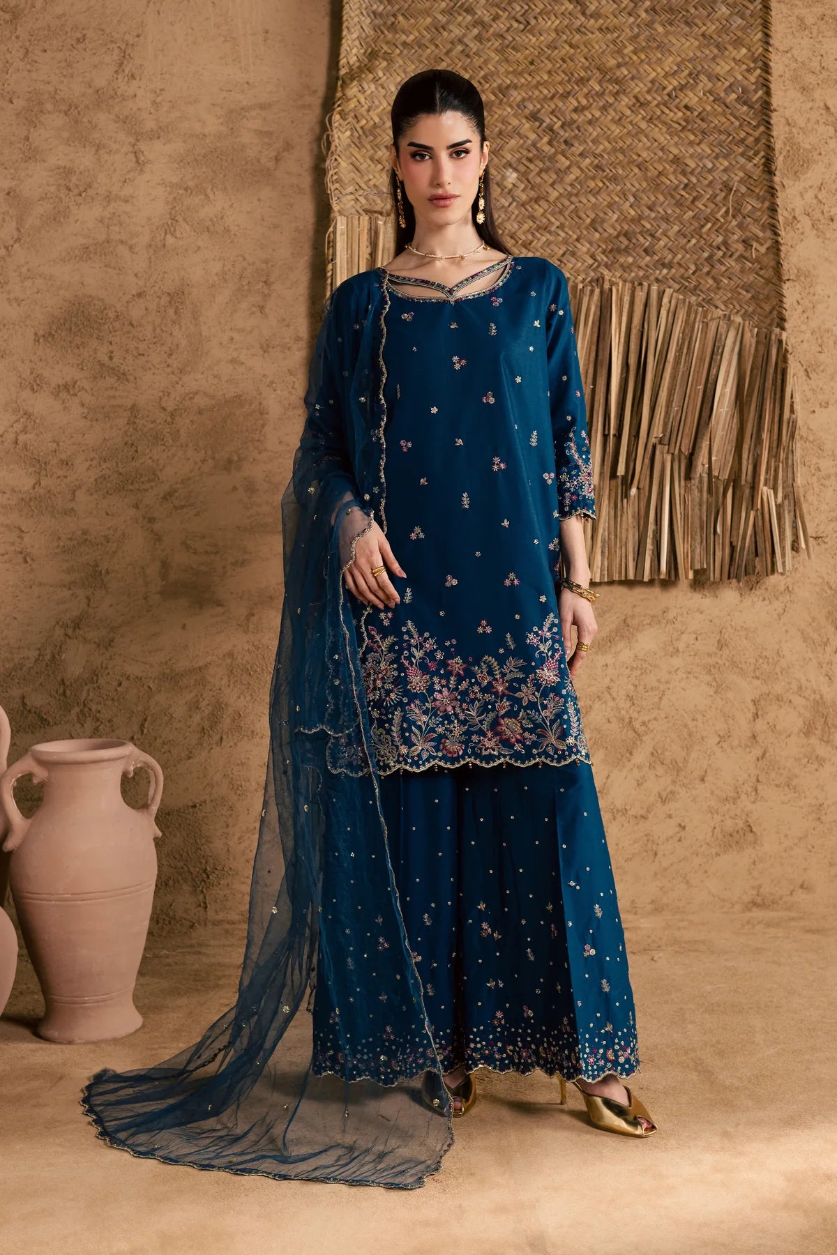 Batik | 3 Piece Unstitched Embroidered Lawn | Ruhi