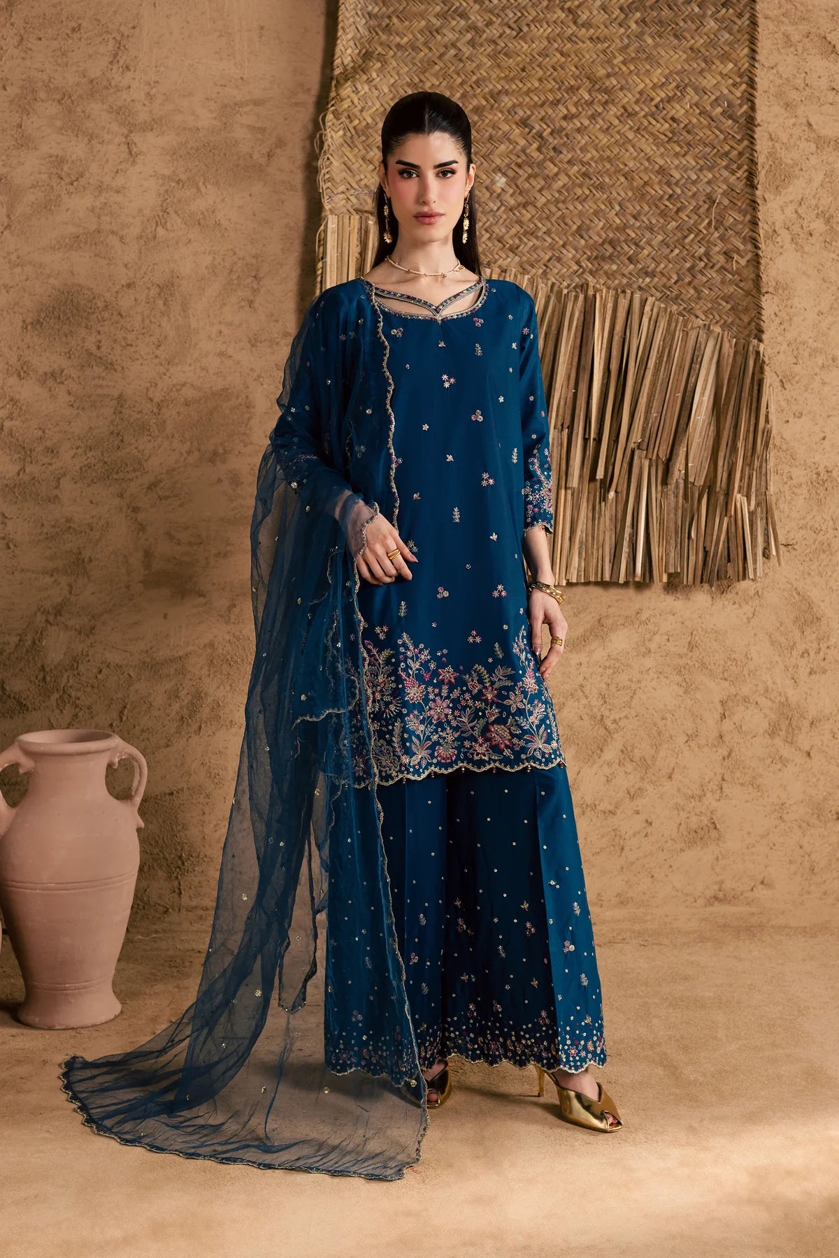 Batik | 3 Piece Unstitched Embroidered Lawn | Ruhi