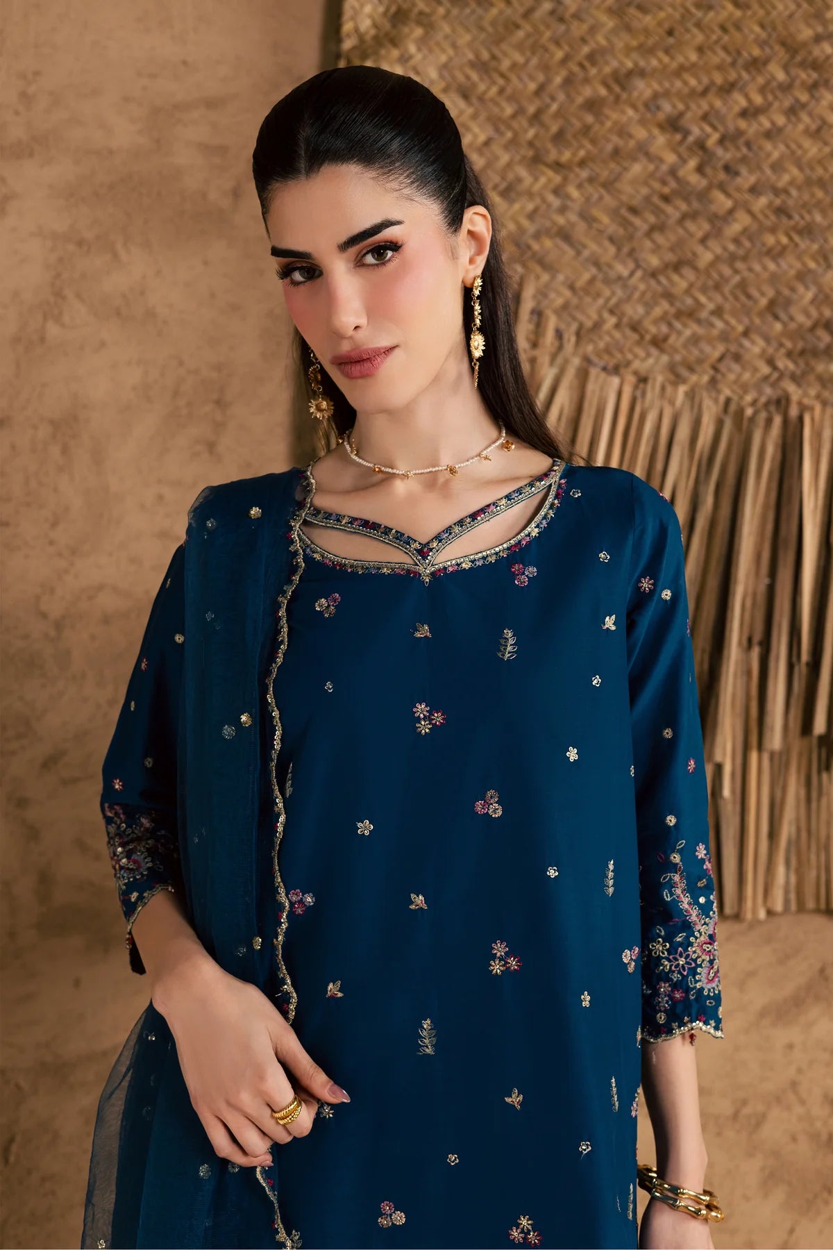 Batik | 3 Piece Unstitched Embroidered Lawn | Ruhi
