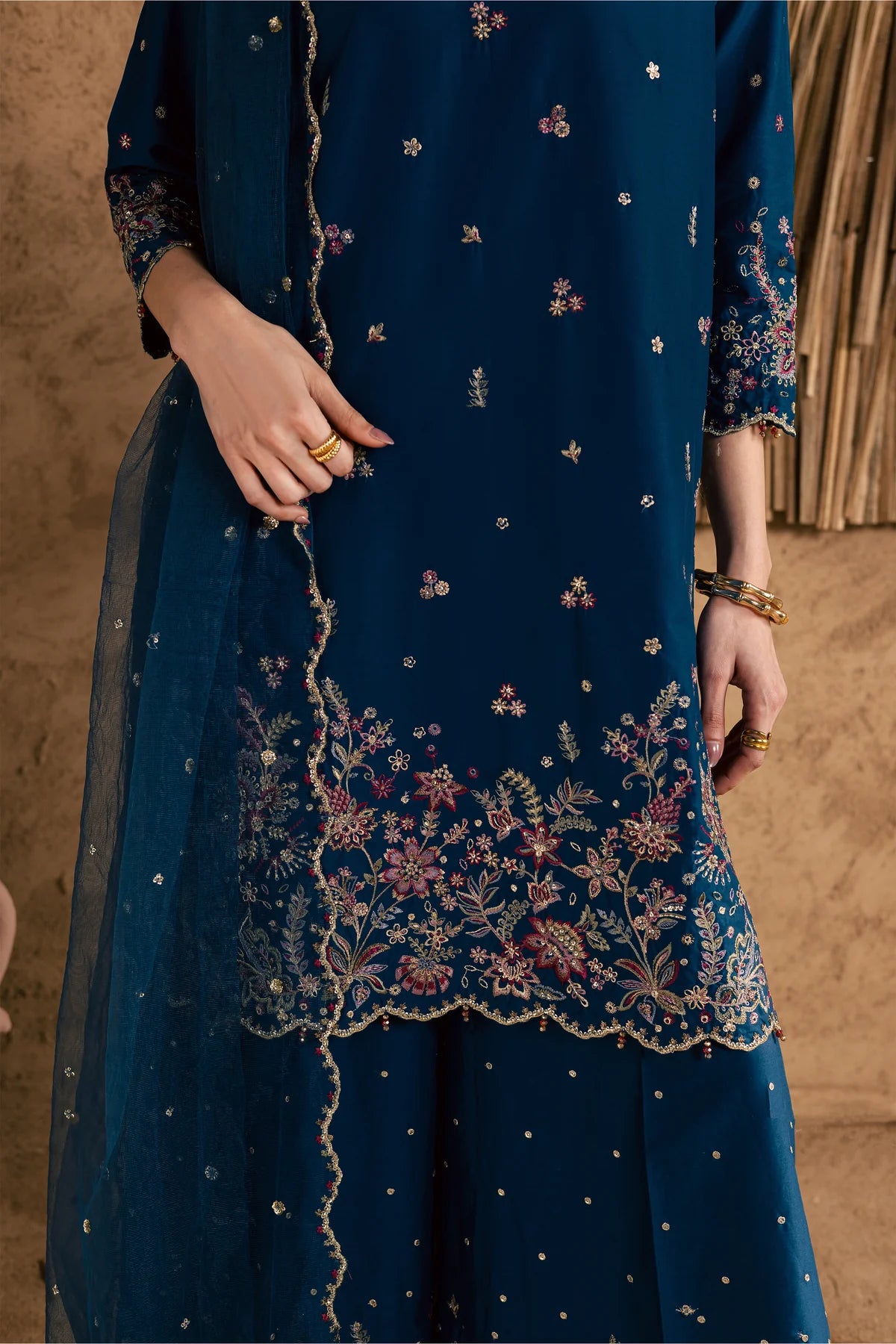 Batik | 3 Piece Unstitched Embroidered Lawn | Ruhi
