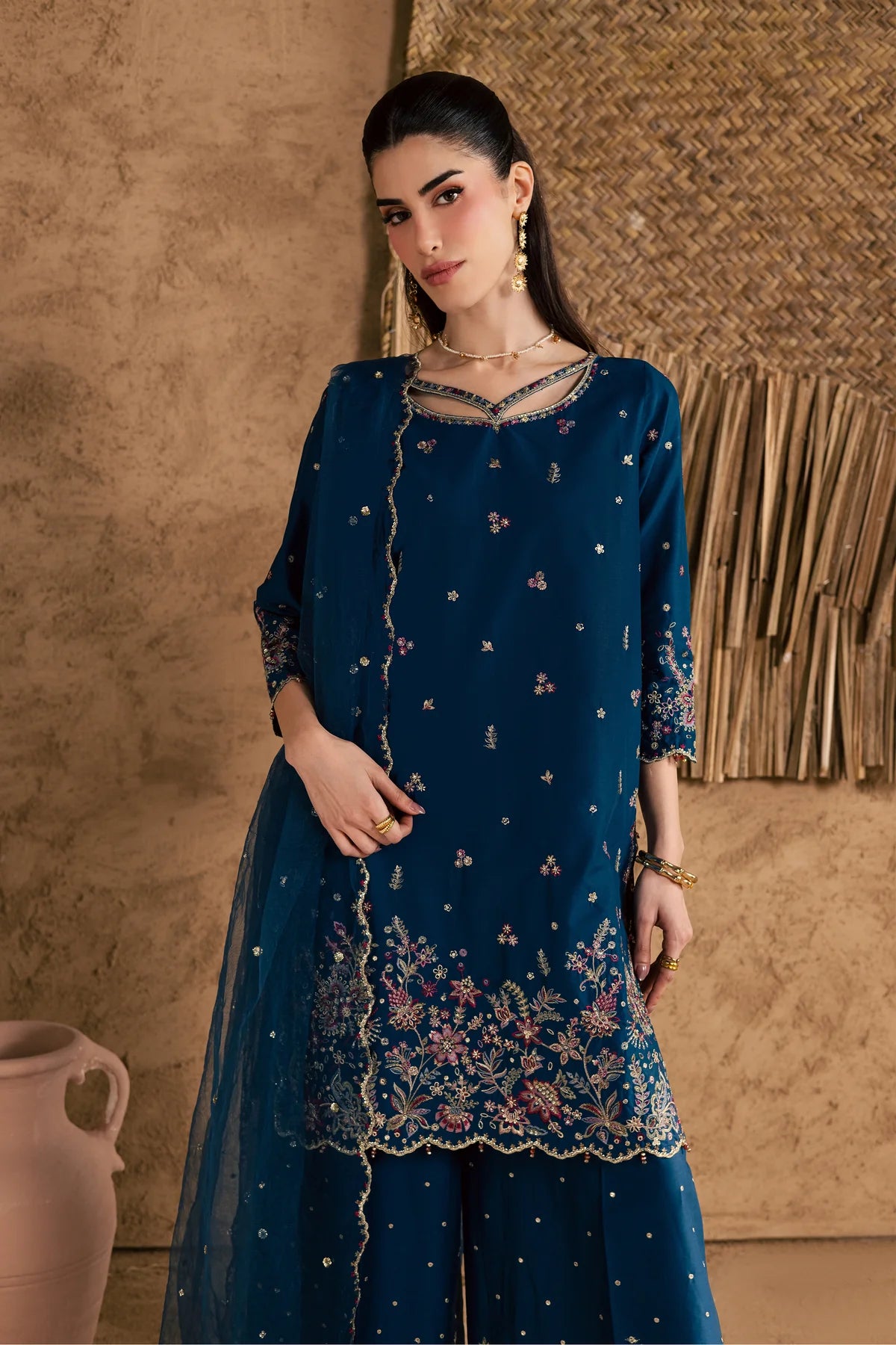 Batik | 3 Piece Unstitched Embroidered Lawn | Ruhi
