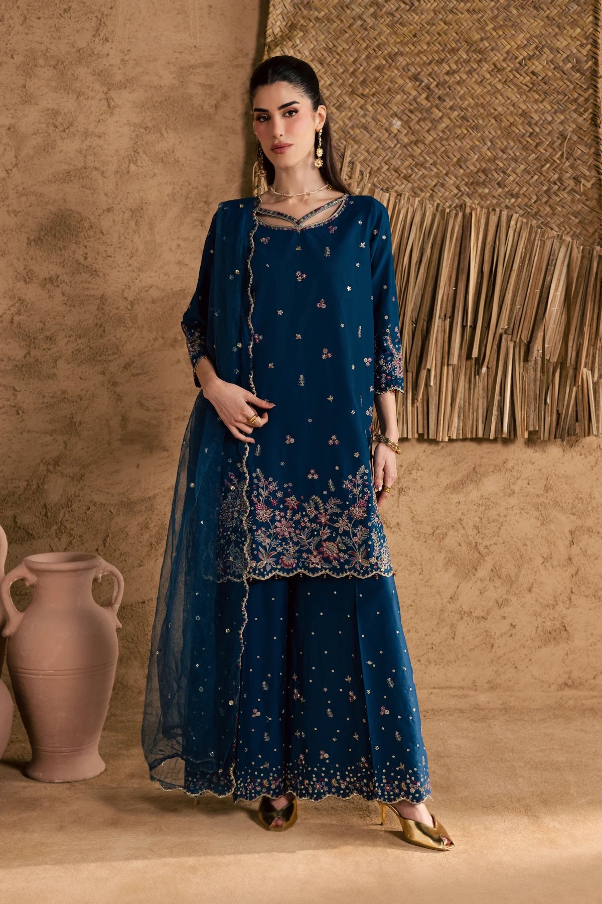 Batik | 3 Piece Unstitched Embroidered Lawn | Ruhi