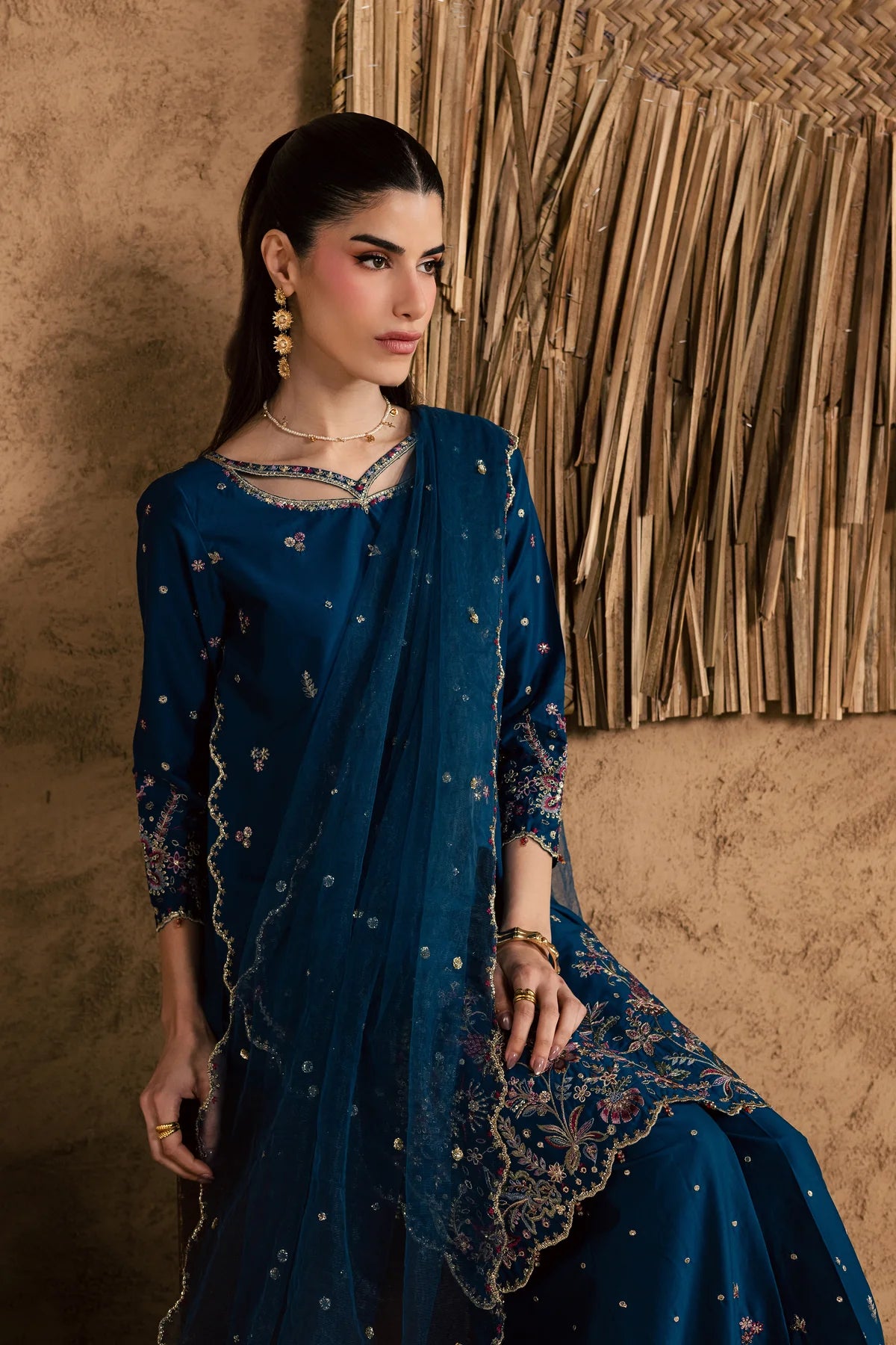Batik | 3 Piece Unstitched Embroidered Lawn | Ruhi