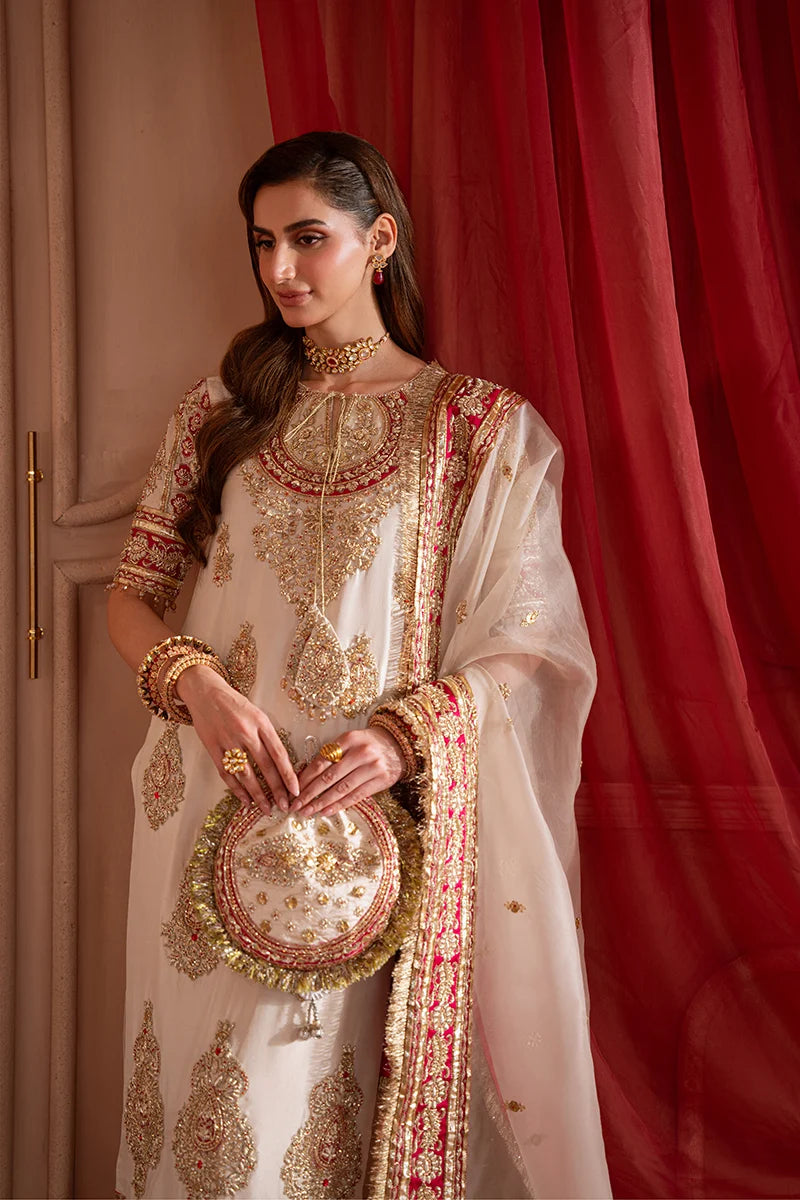 Sara Zara | 3 Piece Unstitched Embroidered Tussle Silk | Solara
