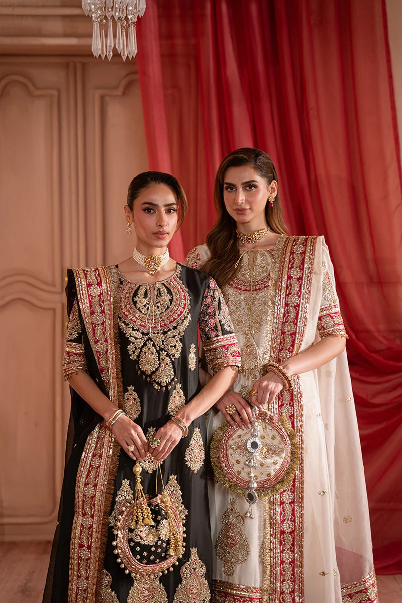 Sara Zara | 3 Piece Unstitched Embroidered Tussle Silk | Solara