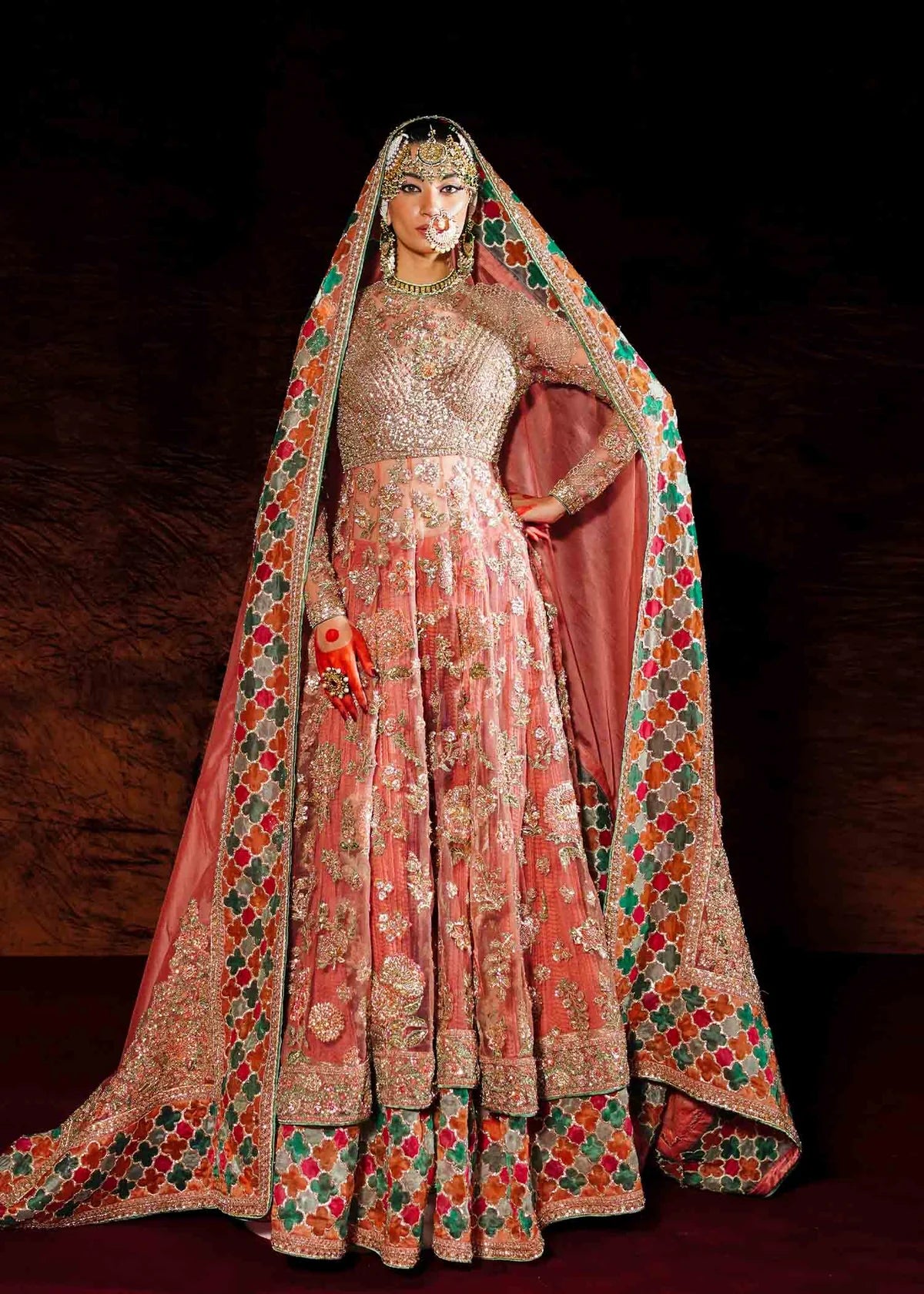 Hussain Rehar | 3 Piece Unstitched Embroidered Net Pishwas | Saaz