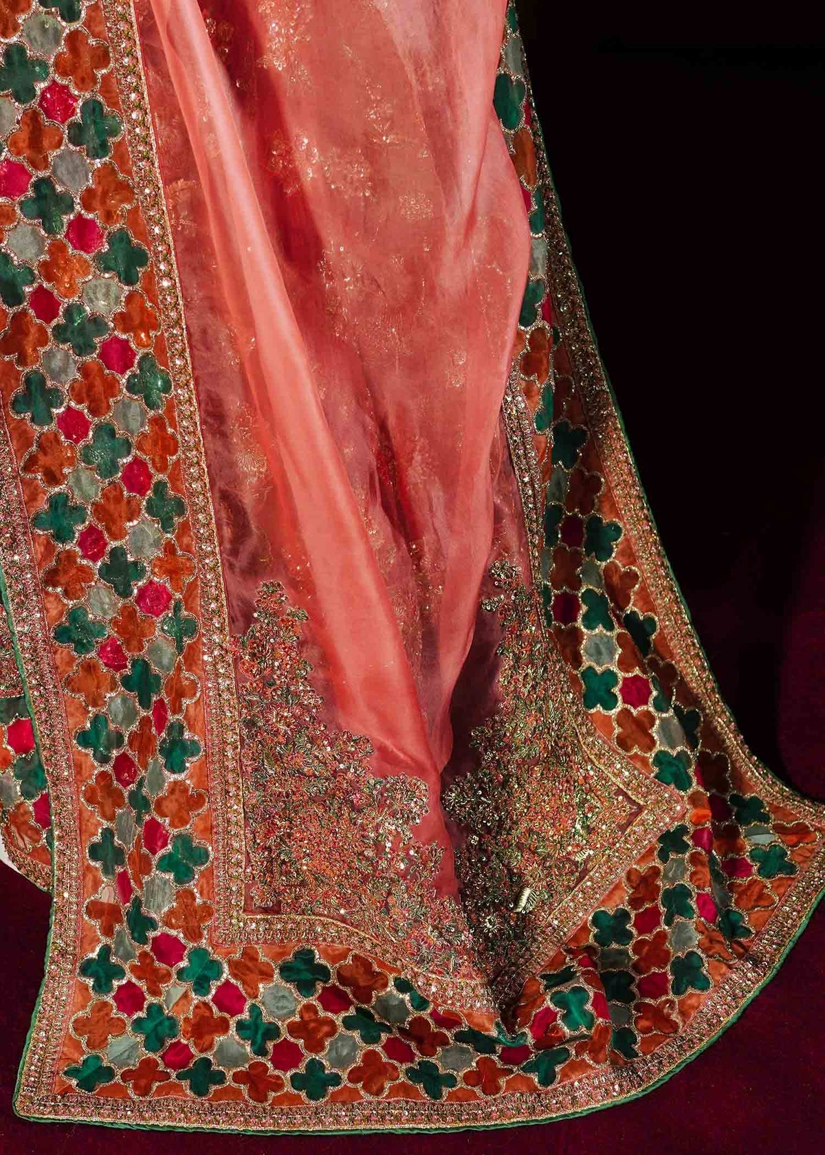 Hussain Rehar | 3 Piece Unstitched Embroidered Net Pishwas | Saaz