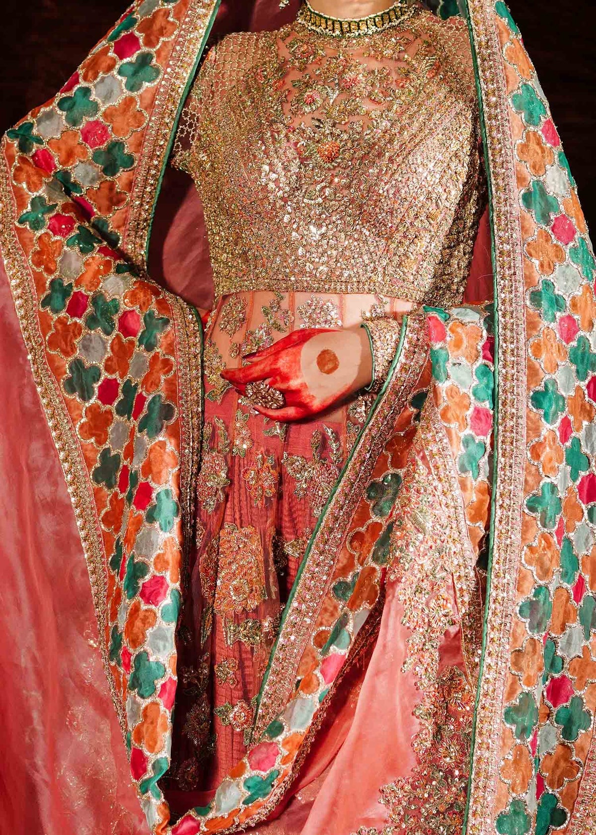 Hussain Rehar | 3 Piece Unstitched Embroidered Net Pishwas | Saaz