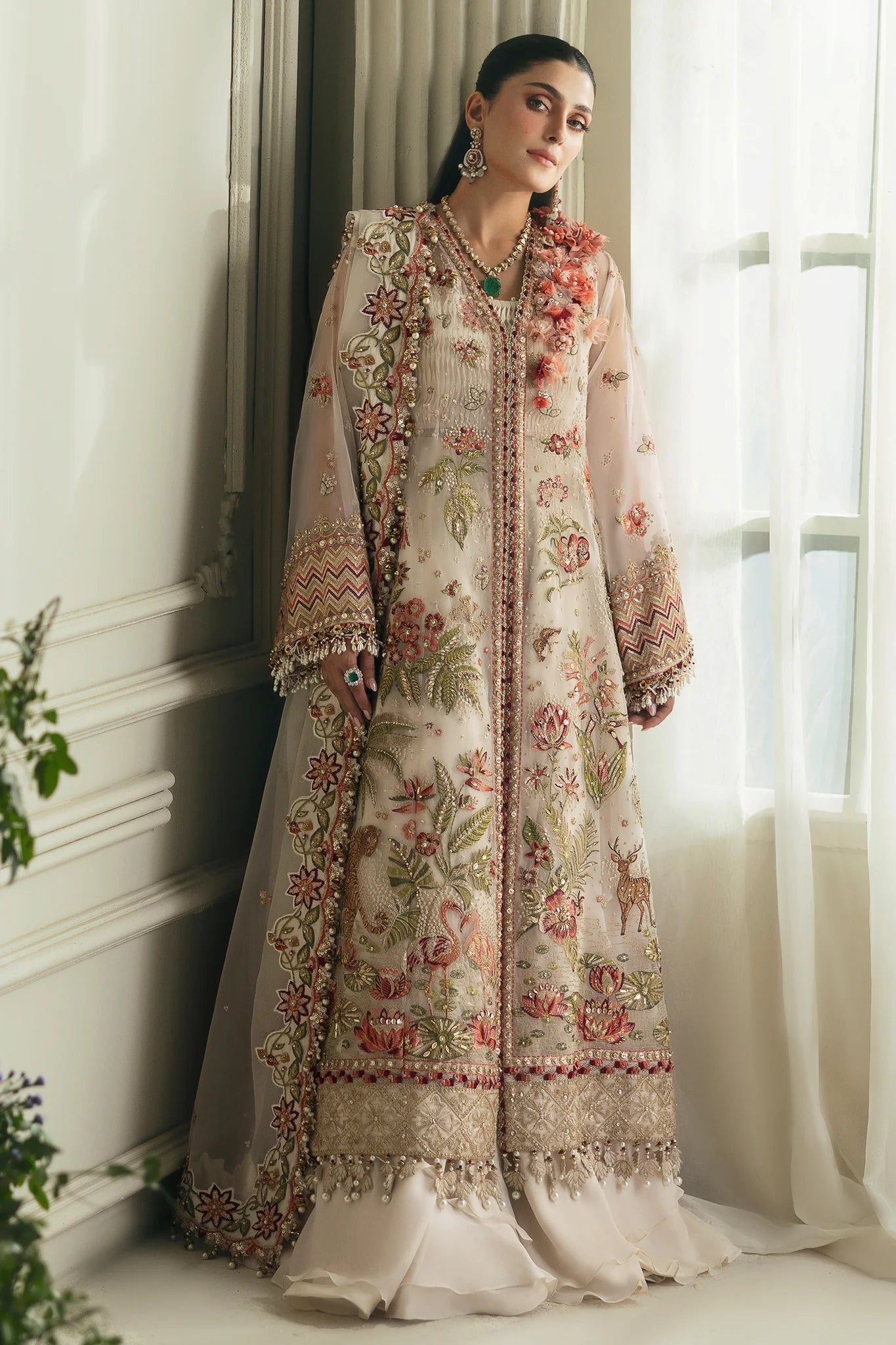 Elan | 3 Piece Unstitched Embroidered Organza | BOTANICAL BLISS (EC24-02)