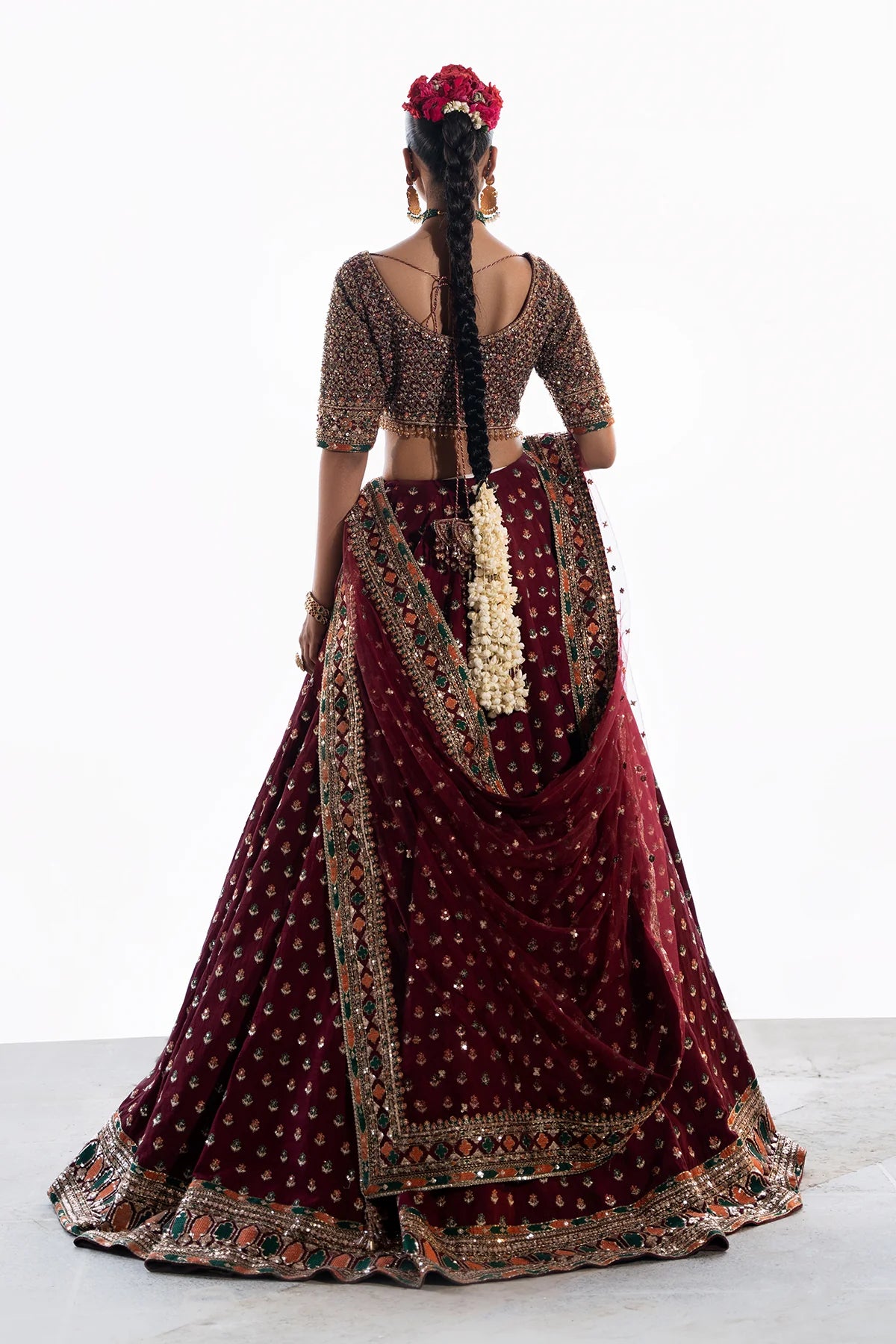 Mina Kashif | 3 Piece Unstitched Embroidered Korean Silk | Saama