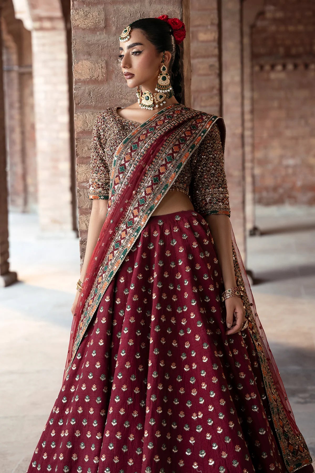 Mina Kashif | 3 Piece Unstitched Embroidered Korean Silk | Saama