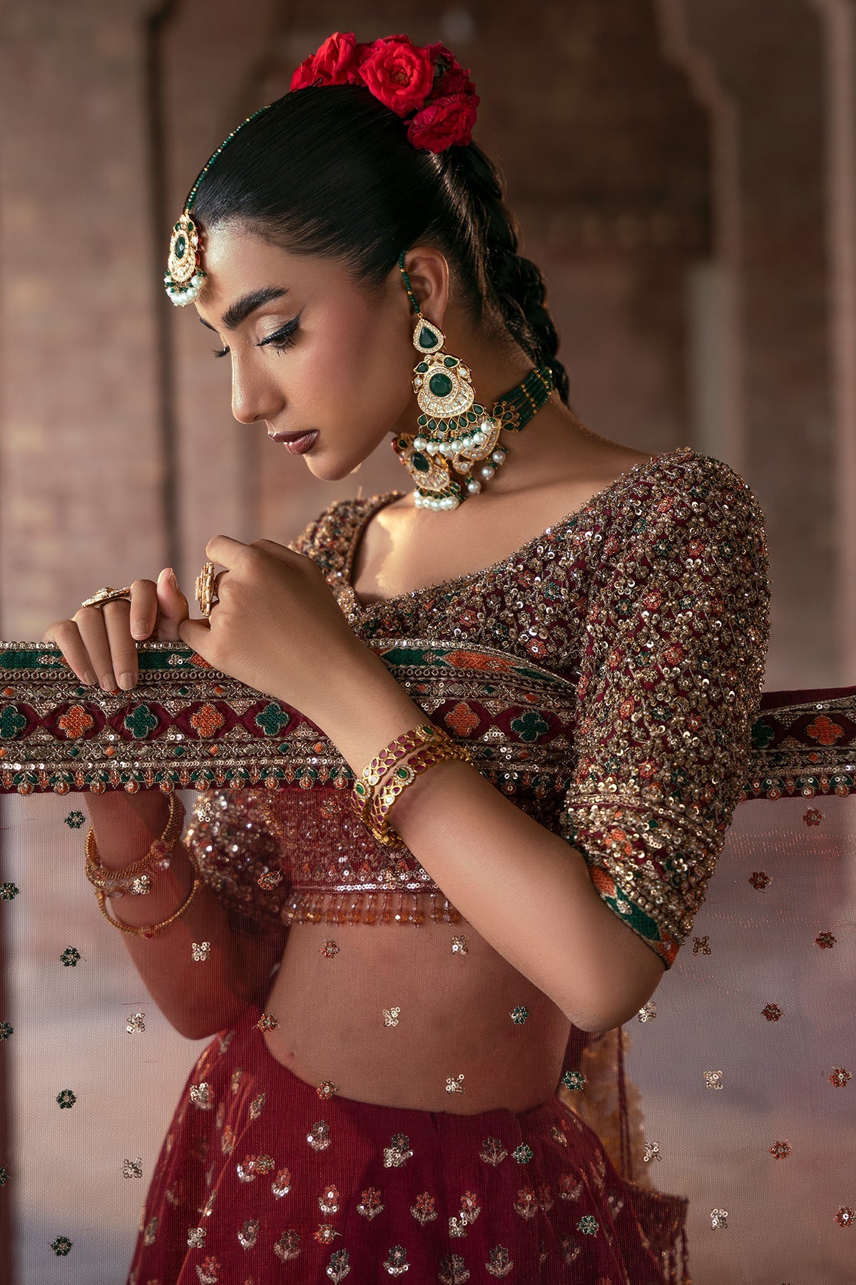 Mina Kashif | 3 Piece Unstitched Embroidered Korean Silk | Saama