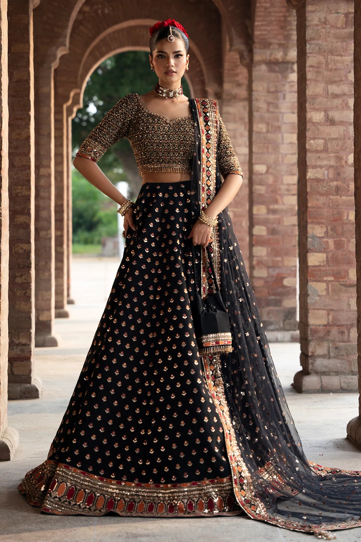 Mina Kashif | 3 Piece Unstitched Embroidered Korean Silk | Fizza