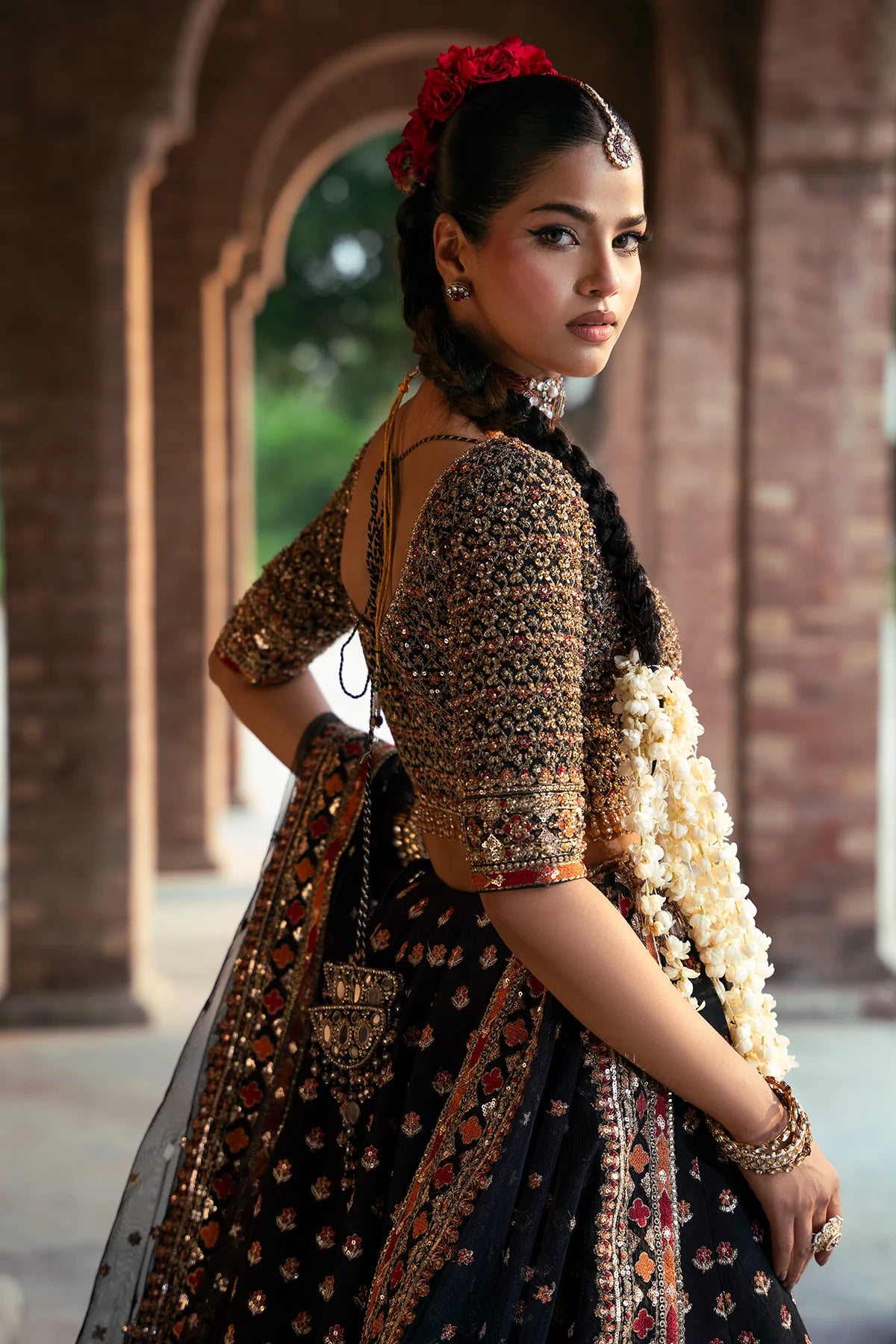Mina Kashif | 3 Piece Unstitched Embroidered Korean Silk | Fizza